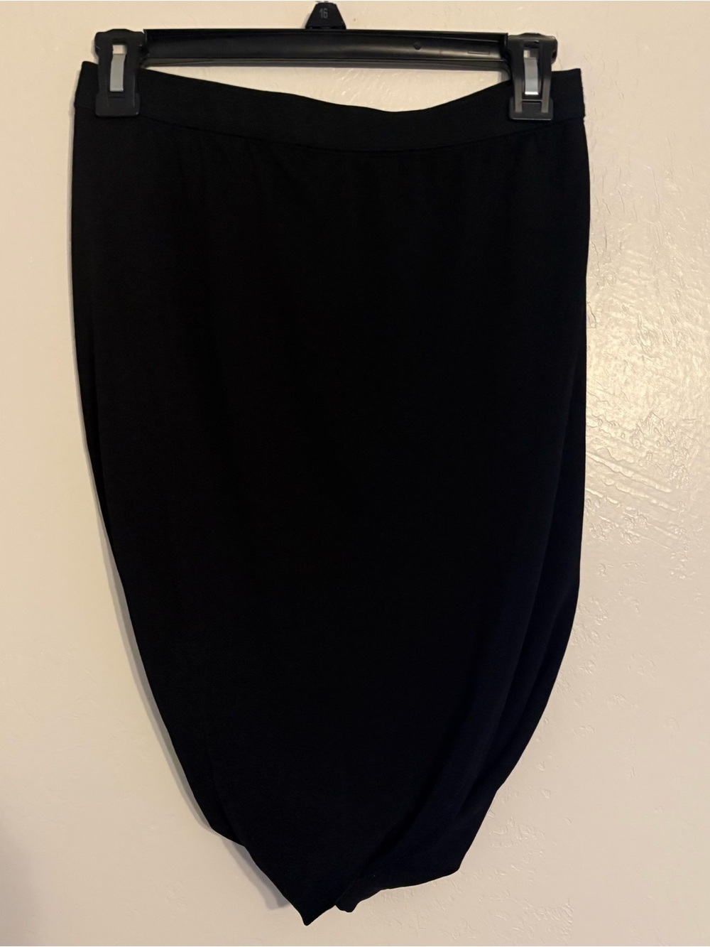 Alexander Wang Black Draped Pencil Skirt small nwt